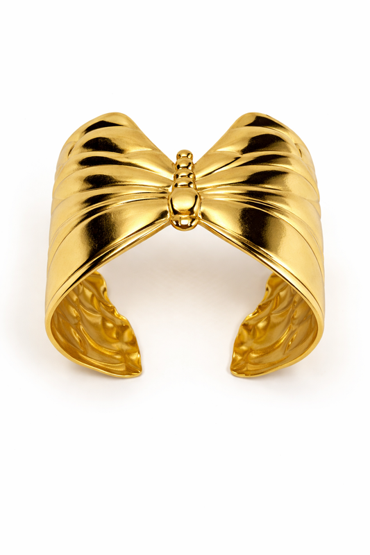 Golden Butterfly Statement Cuff KADA - photo 7