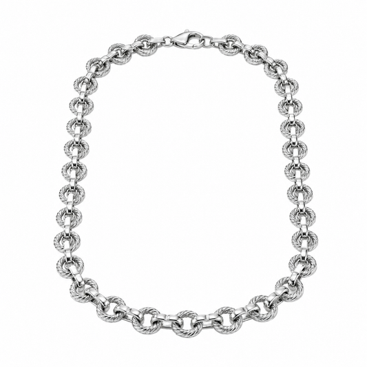 Silver Nova Link Necklace