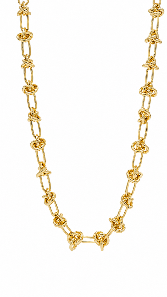 Eternal Knot Gold Necklace