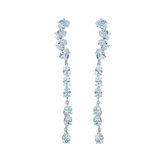 Icy Elegance Drop Earrings