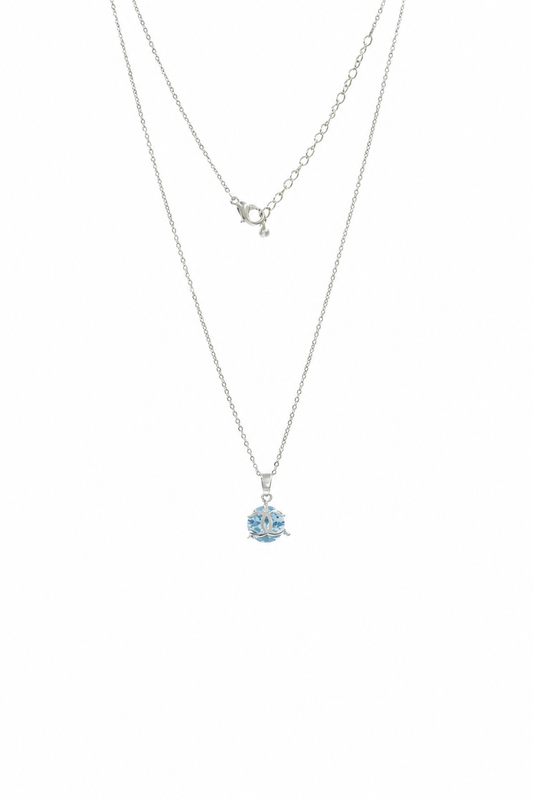 Ocean Orb Silver Necklace
