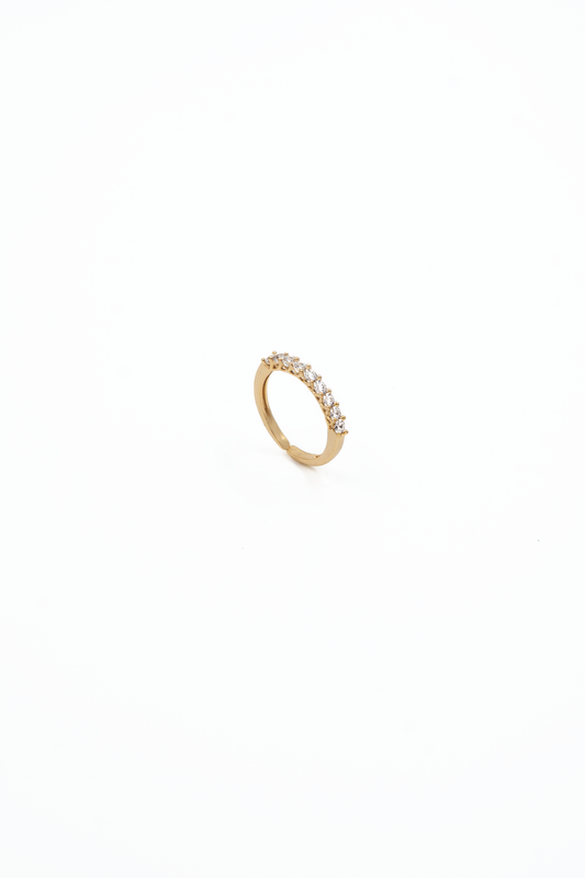 Classic Solitaire Pavé Ring
