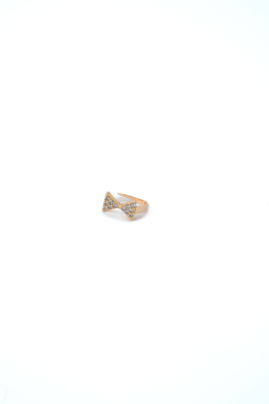 Rose Bling Bow Nose Pin