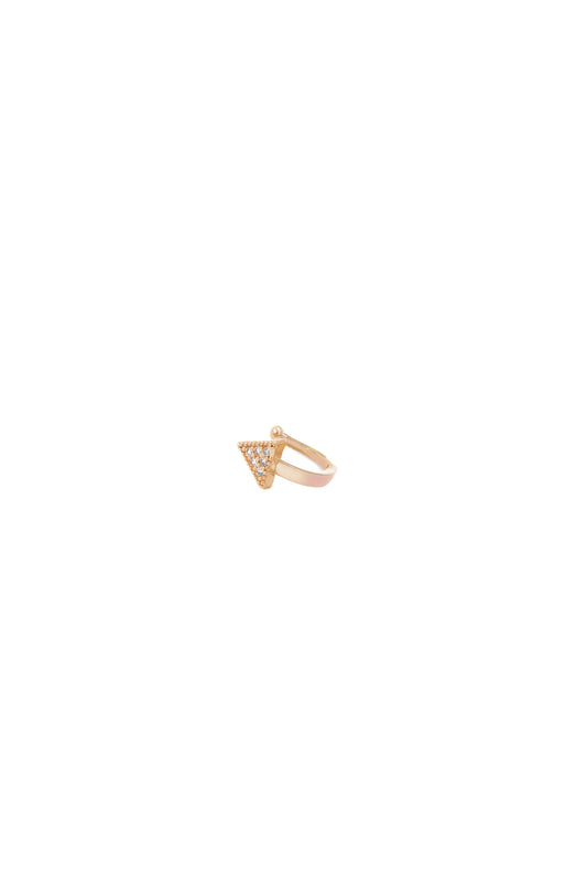 Twinkle Triangle Rose Gold Nose Pin