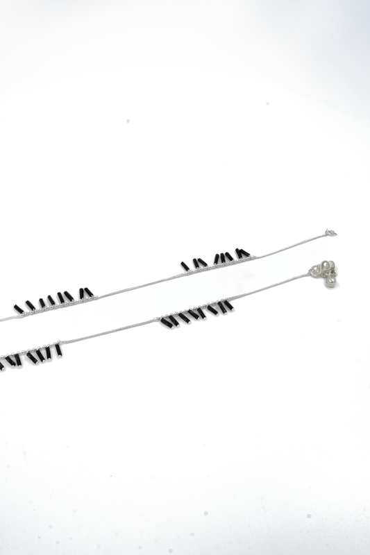 Midnight Tassel Anklet