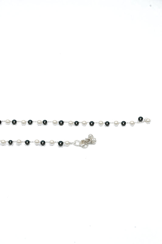 Midnight Pearl Toe Anklet