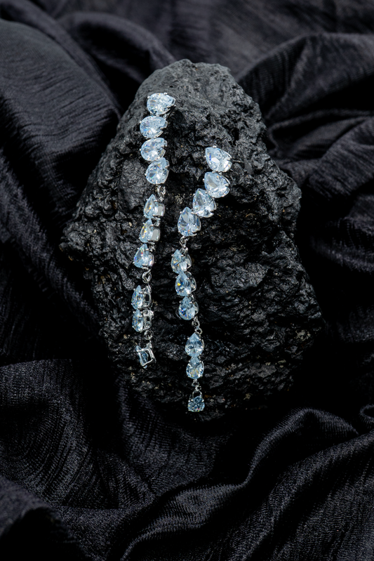 Icy Elegance Drop Earrings