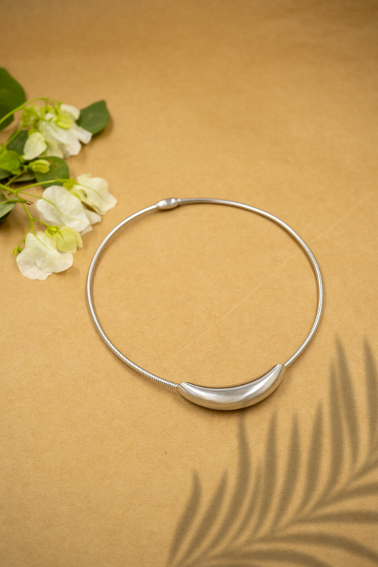 Silver Capsule Choker