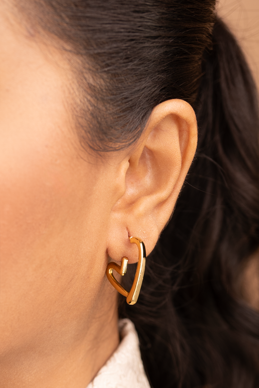 Golden Heartbeat Hoops