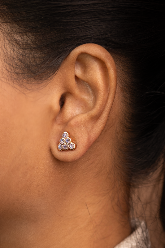 Crystal Cluster Stud