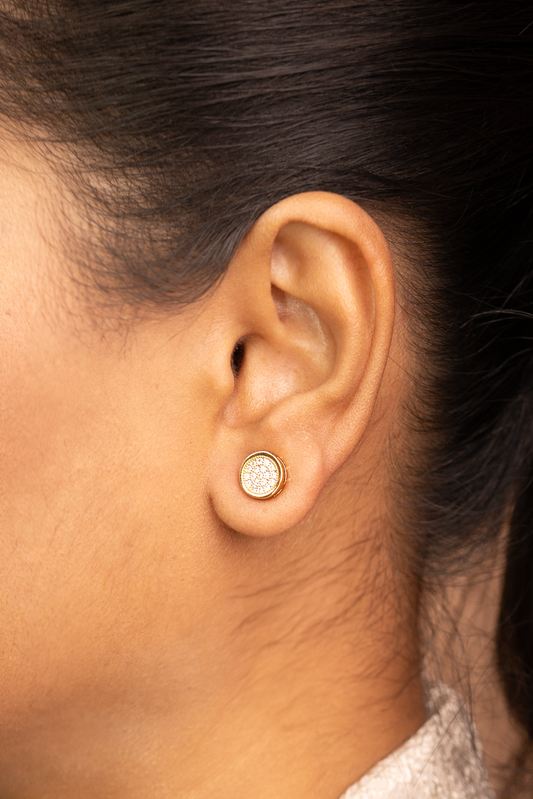 Radiant Dome Stud Earrings