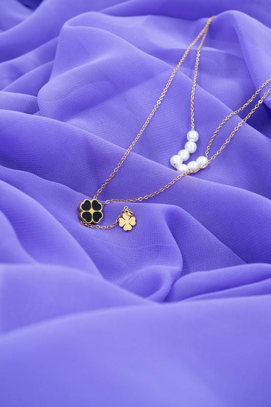 Pearl Bloom Layered Necklace