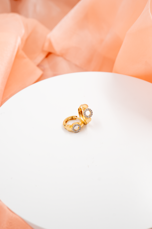 Golden Mist Mini Hoops