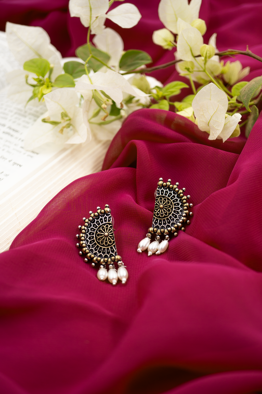 Noor Antique Pearl Drops