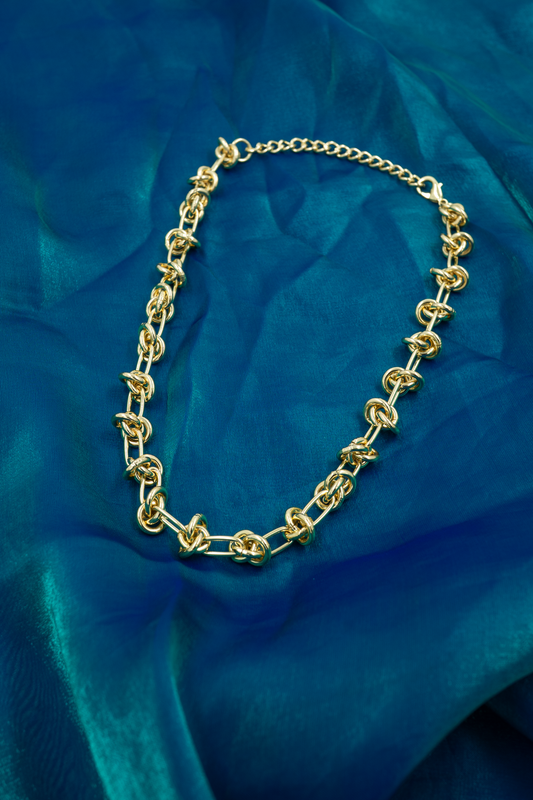 Eternal Knot Gold Necklace