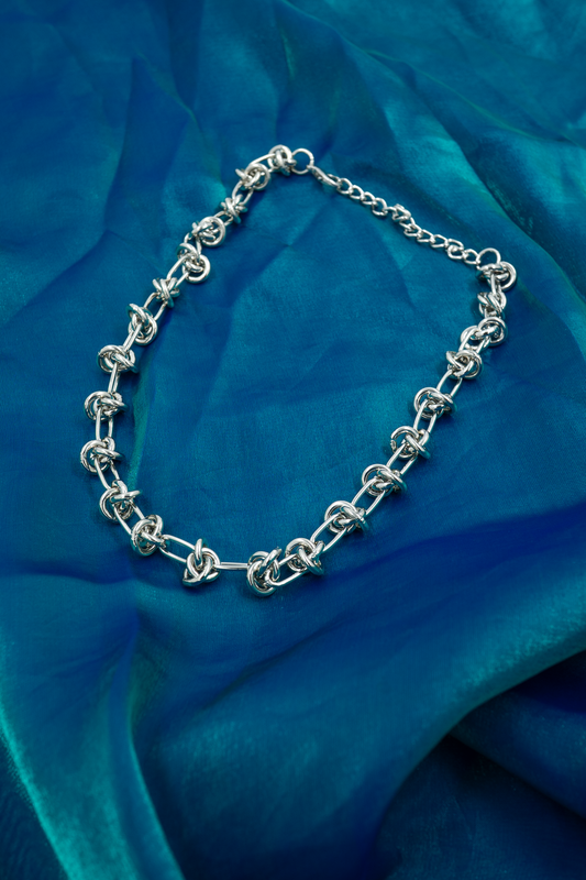 Silver Nova Link Necklace