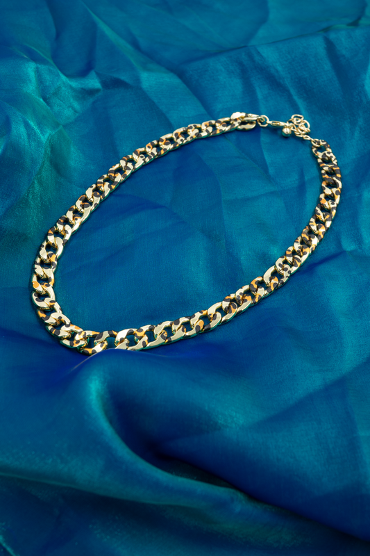 Tortoiseshell Curb Chain Necklace