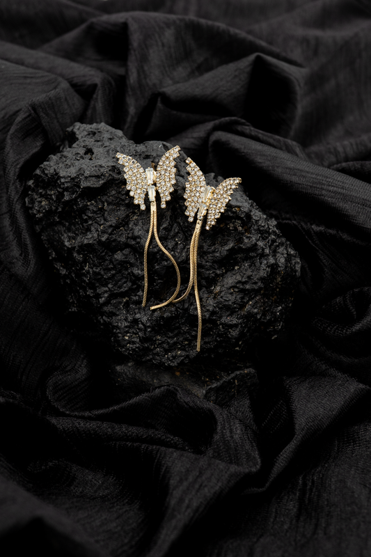 Flutter Elegance Butterfly Dangle Earrings