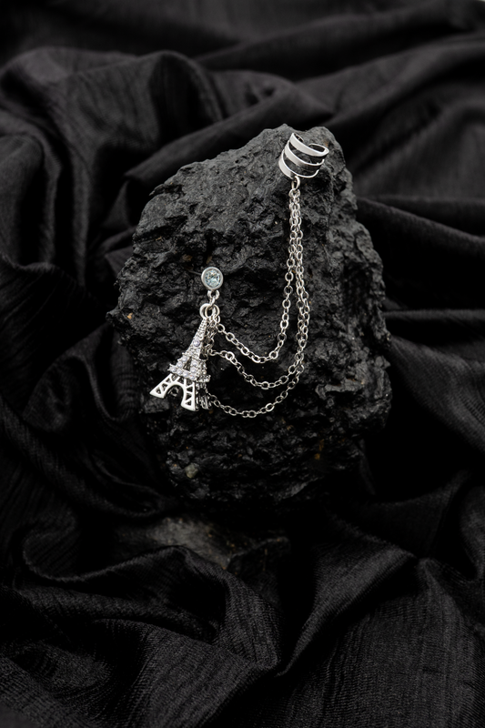 Eiffel Tower Chain Ear Cuff