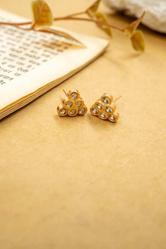 Crystal Cluster Stud