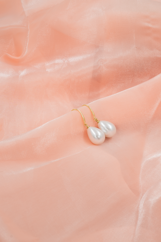 Lustrous Drop Pearl Earrings