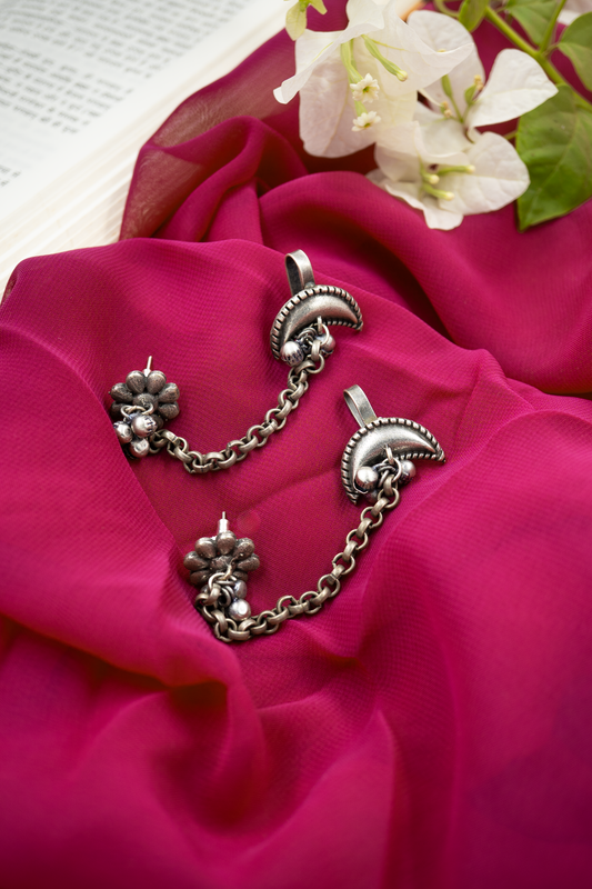 Veer Nakhre Ear Chain Cuffs