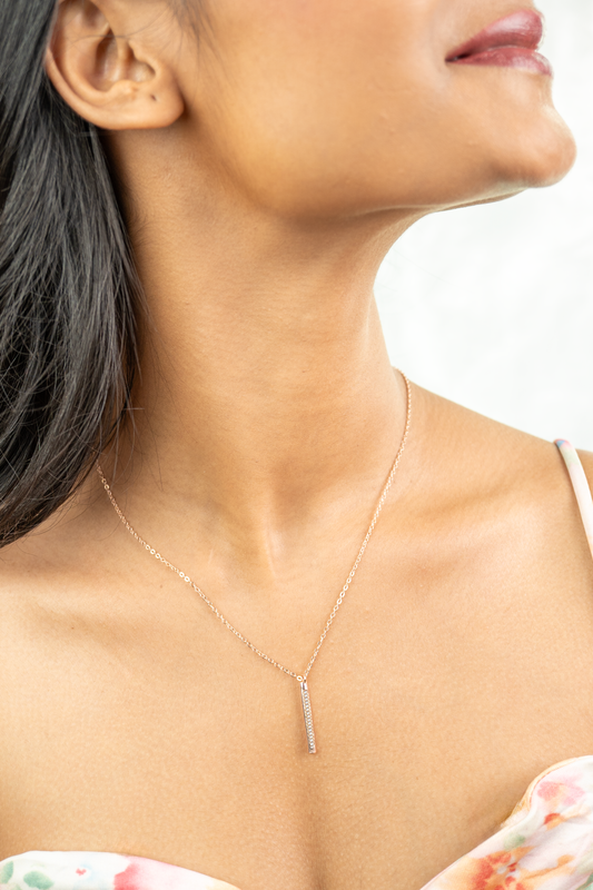 Whisper Bar Pendant Necklace