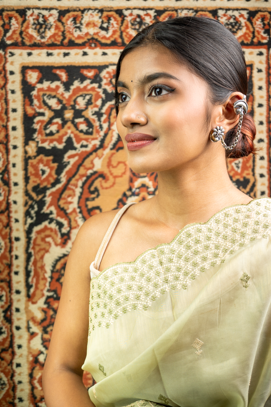 Veer Nakhre Ear Chain Cuffs