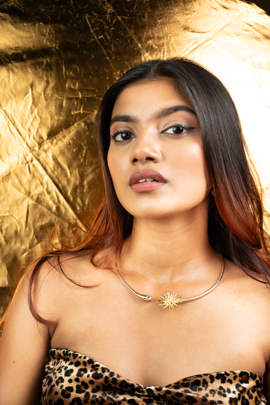 Golden Stardust Open Choker