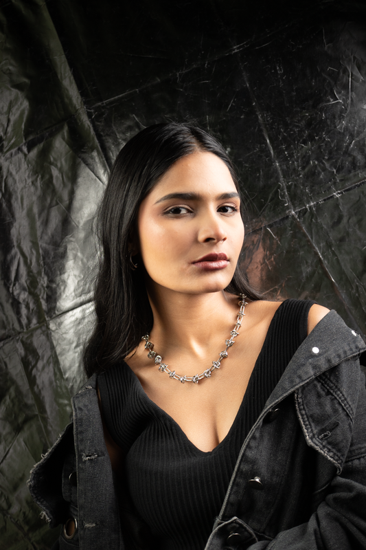 Silver Nova Link Necklace