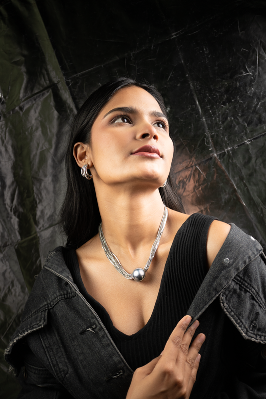 Orbit Luxe Sphere Pendant Necklace