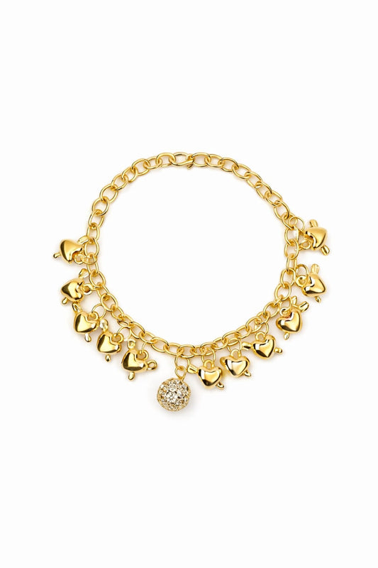 Gold Charm Bracelet
