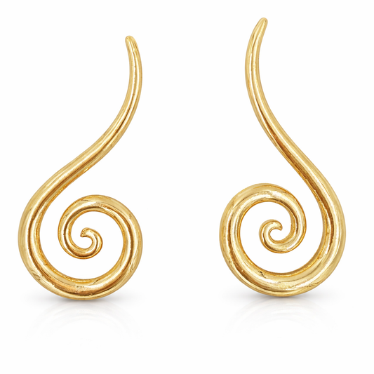 Pure Spiral Hoops Earring
