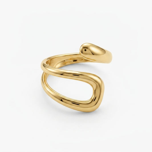 Pusha Golden Flow Open Ring