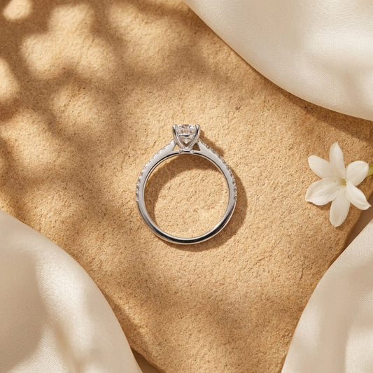Radiant Halo Chain Ring