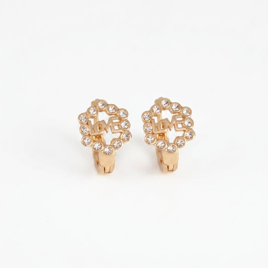 Love Sparkle Hoop Earrings