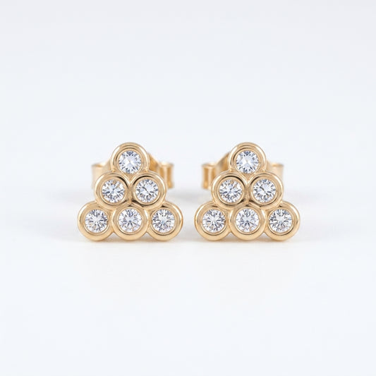 Crystal Cluster Stud