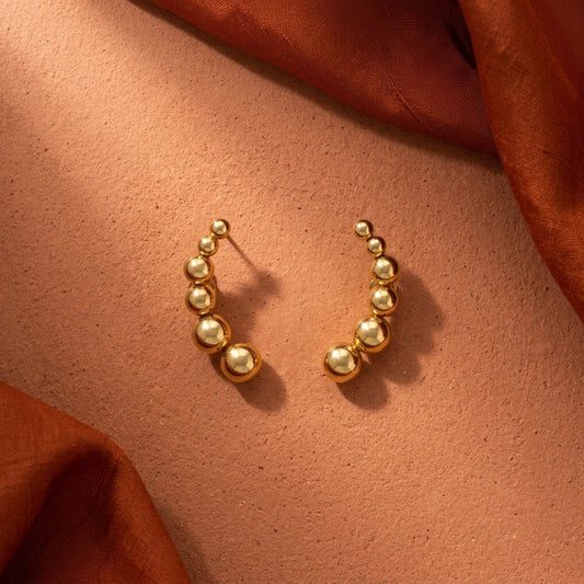Bold Curve Hoop Earrings