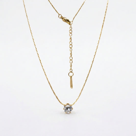 Solitaire Spark Necklace