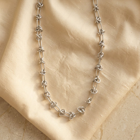 Silver Nova Link Necklace