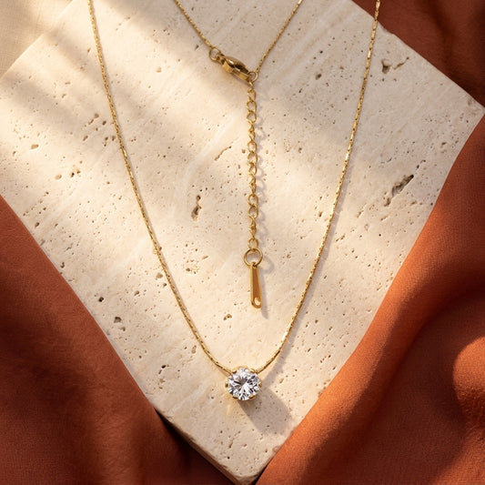 Solitaire Spark Necklace