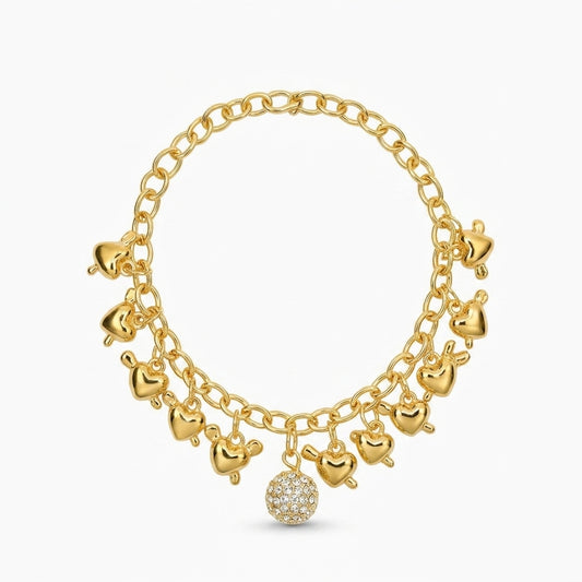 Gold Charm Bracelet