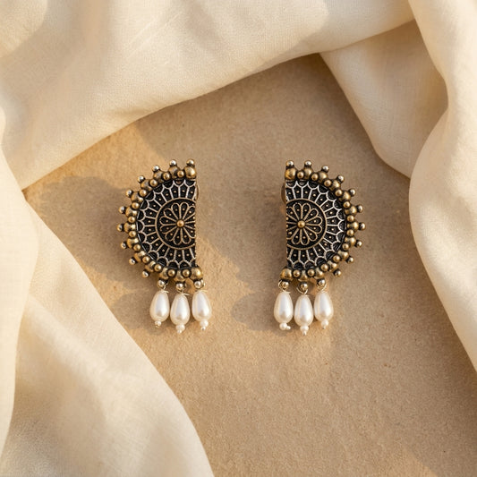 Noor Antique Pearl Drops