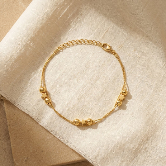 Twinkle Beads & Star Charm Anklet - photo 2