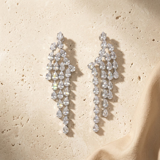 Crystal Tassel Drop Earring - photo 2