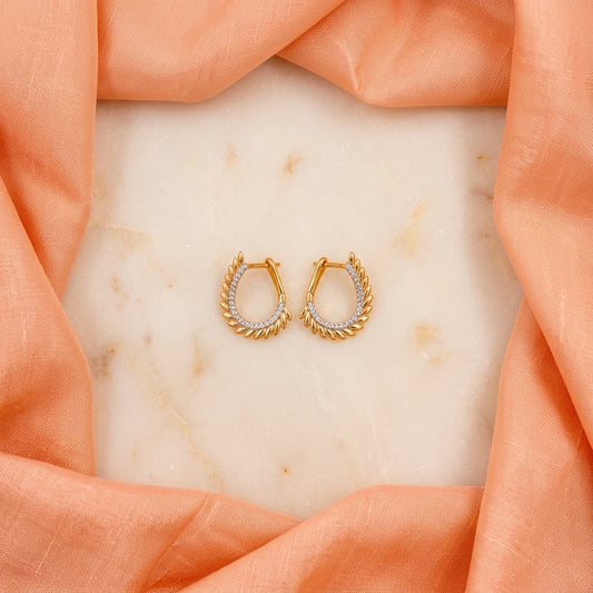 Golden plume Hoops - photo 2