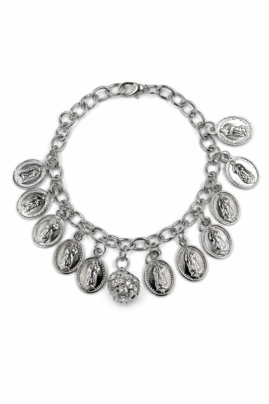 Classic Silver Charm Chain