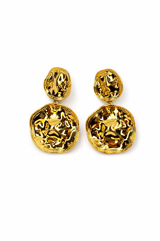 Bold Sculpted Gold Studs