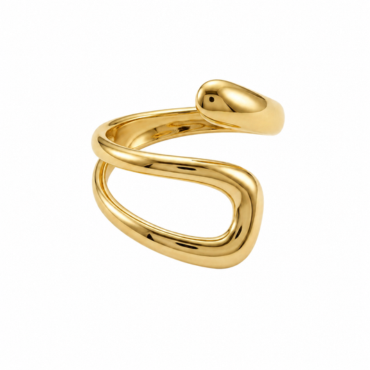 Pusha Golden Flow Open Ring