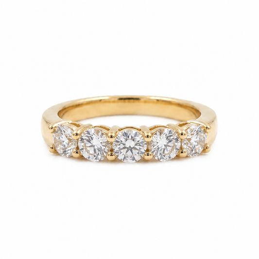 Classic Solitaire Pavé Ring